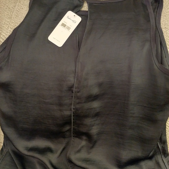 NWT Splendid Dark Navy sleeveless maxi dress. - Picture 4 of 8